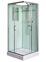 Душевая кабина WeltWasser  WW500 LAINE  801 80х80 см,  прозрачное стекло, поддон низкий