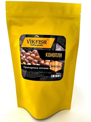 Прикормка VIKFISH Special  Летняя (Конопля) 800гр.