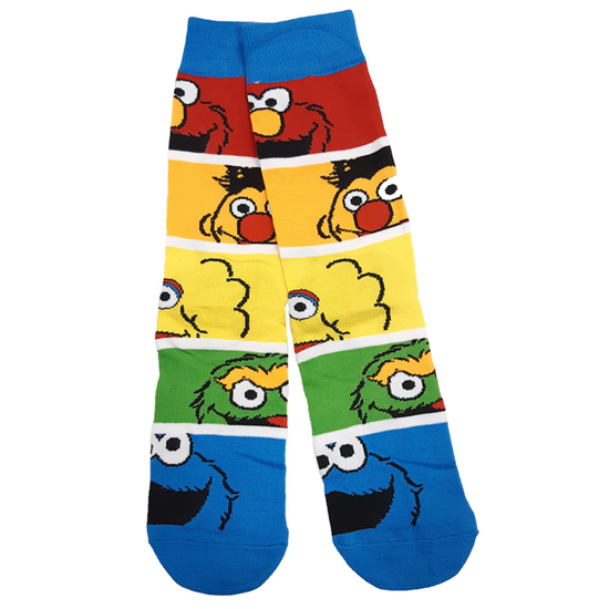 Носки Улица Сезам "Главные герои", р-р 38-44 (полоски)