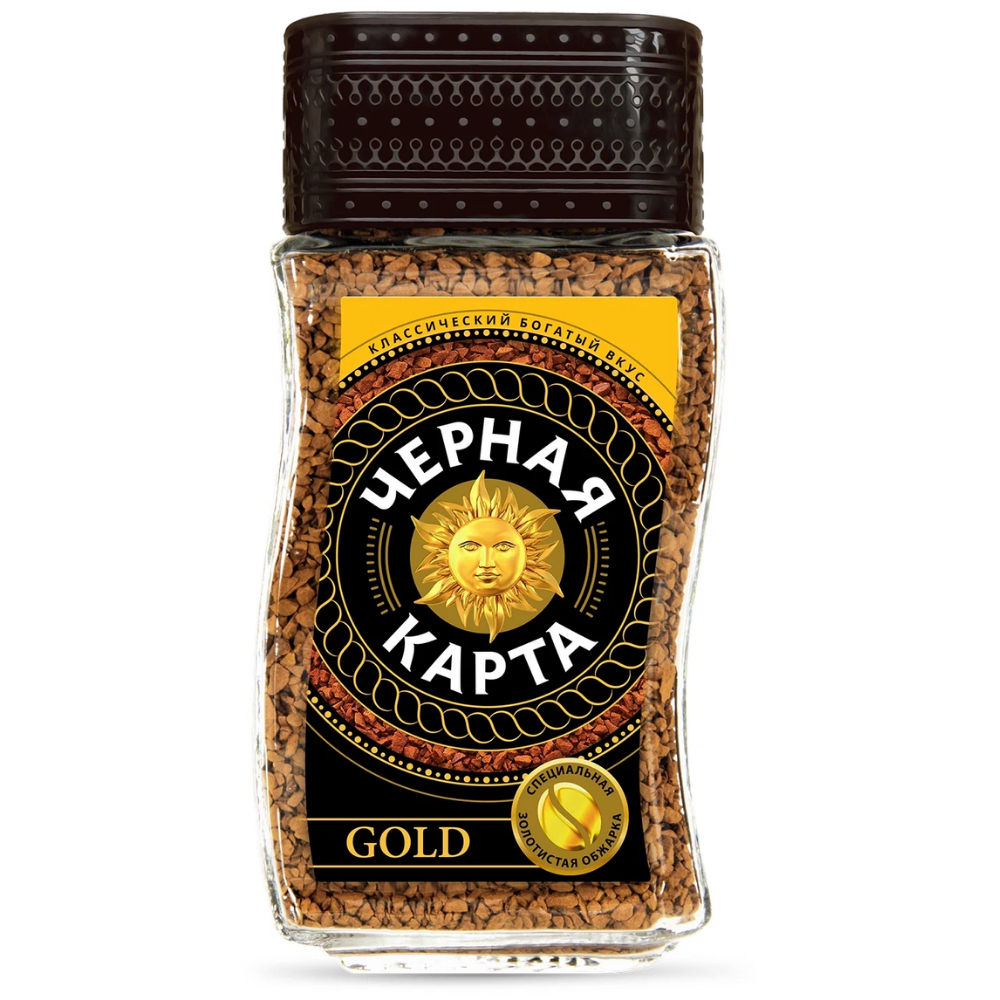 Кофе растворимый Черная Карта Gold 95 гр