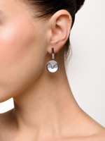 Серьги "Shiny Discs White"