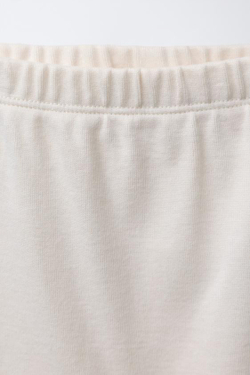 ZARA ОДНОТОННЫЙ КОМПЛЕКТ ИЗ БОДИ И ПОЛЗУНКОВ, ЭКРЮ