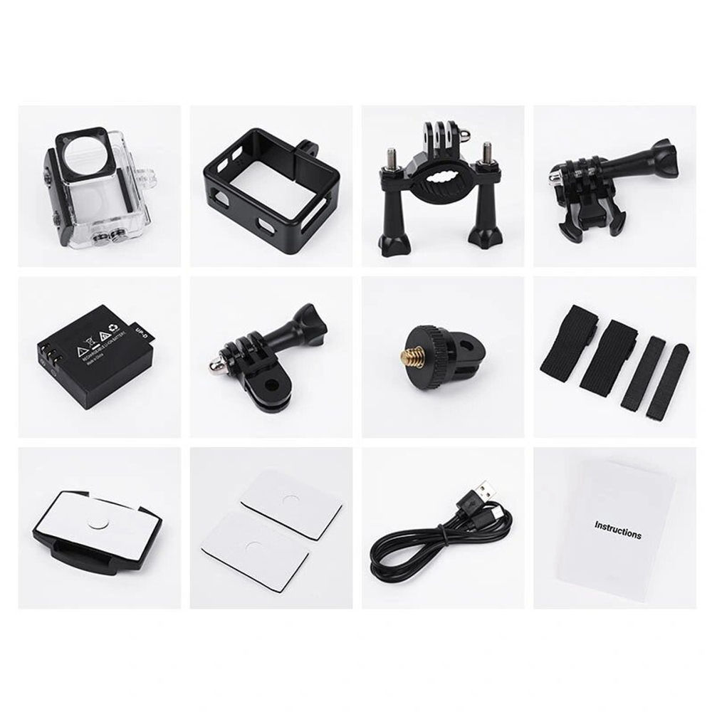 Экшн камера Hoco DV102 4K, Чёрный