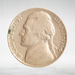 USA, 5 Cents, 1964 - Thomas Jefferson (First Portrait), VF