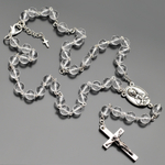 Бусы из горного хрусталя с крестом "Rico La Cara" AMX000380