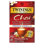 Twinings, ароматизированный черный чай, французская ваниль, 20 чайных пакетиков, 40 г (1,41 унции)