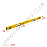 STAYER LEADER, 2000 мм, усиленный профиль, уровень с поворотным глазком (3466-200)