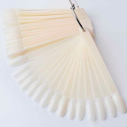 Monami Палитра веер на металлическом кольце Миндаль, цвет натуральный, 50шт