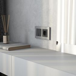 Рамка на 2 поста Werkel AluMax алюминий W0023506