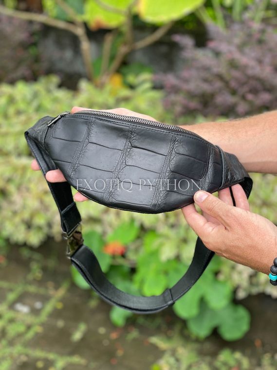 Поясная сумка из кожи крокодила- BG-492