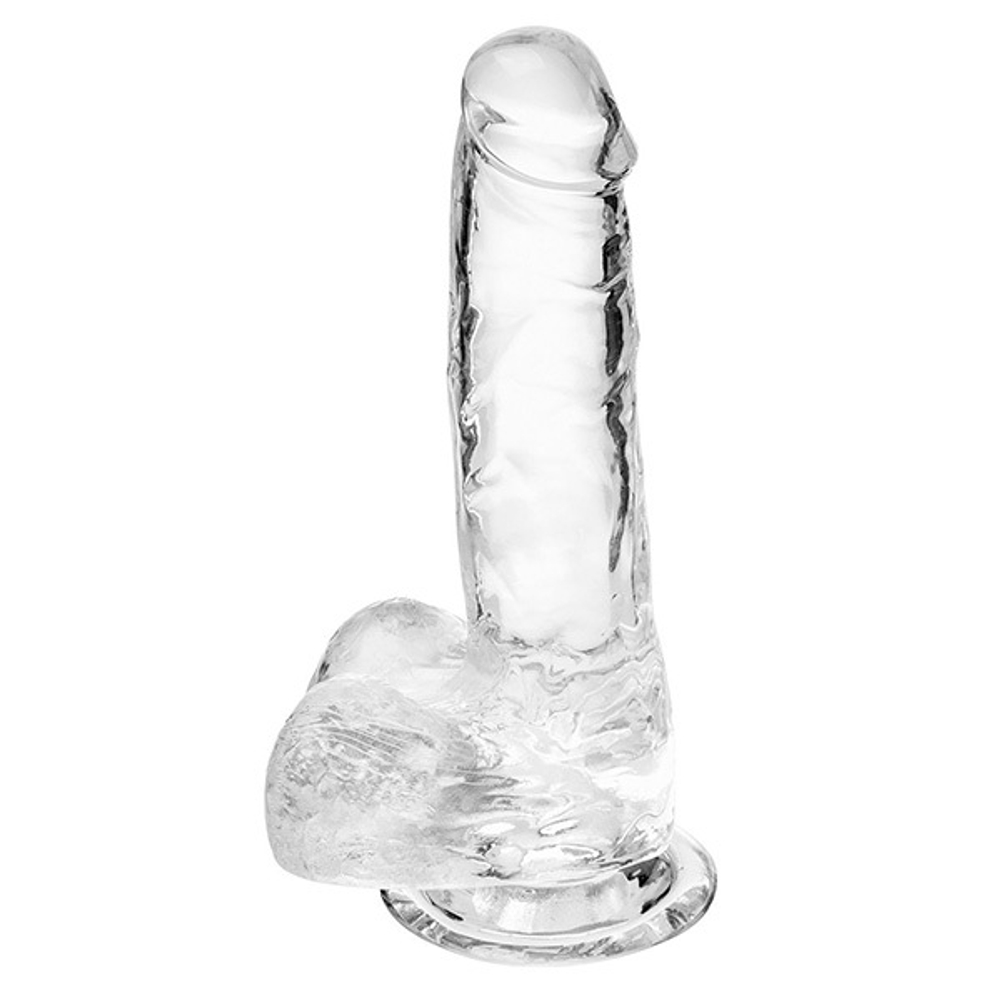 Прозрачный реалистичный фаллоимитатор 18см Devi DT-2002