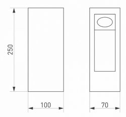 Наземный высокий светильник Arlight Mark 029975