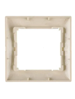 Розетка Legran Vаlena цвет слоновая кость с заземлением (1шт) + рамка 1пост 1шт
