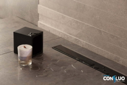 Душевой лоток Pestan Confluo Frameless Line 650 Black Glass