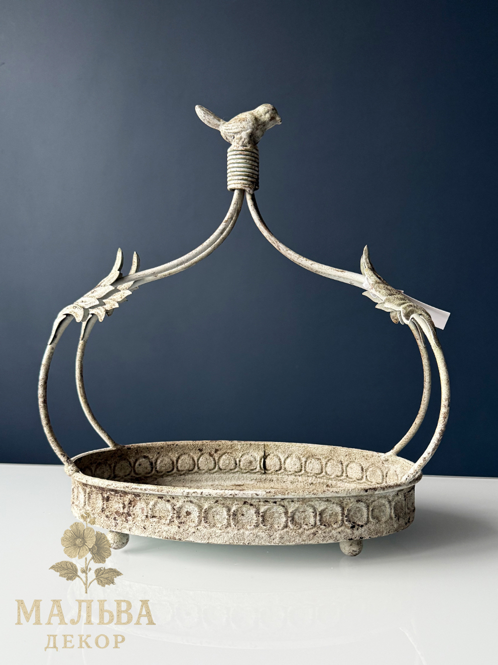 Поднос декоративный "Птичка" большой 28,5x16xH31 см CAMPO Home & Garden