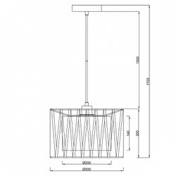 Подвесной светильник Escada Zambeze 10181/1S