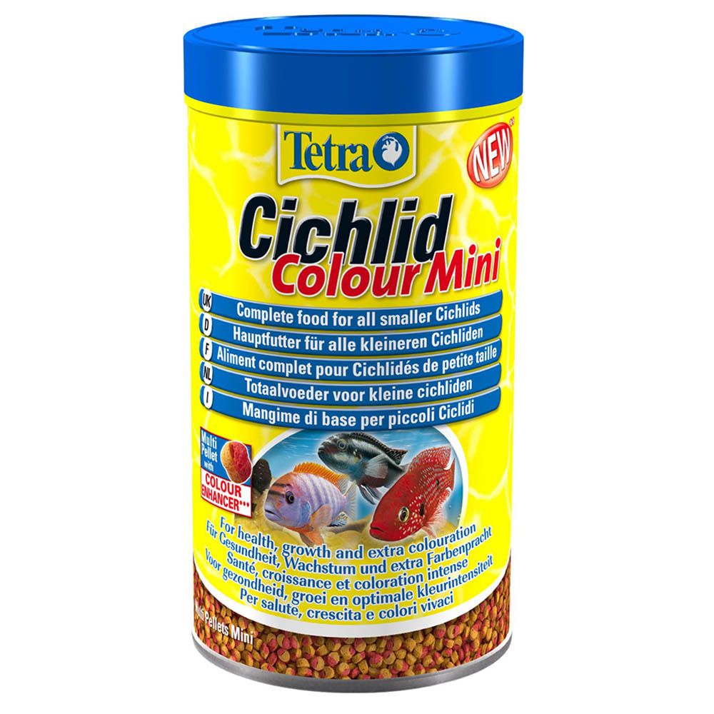 Tetra Cichlid Colour Mini - корм для цихлид для усиления окраса (мелкие шарики)