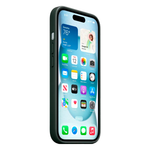 Тканевый чехол с поддержкой MagSafe Apple FineWoven Case для iPhone 15, Evergreen (Вечнозеленый)