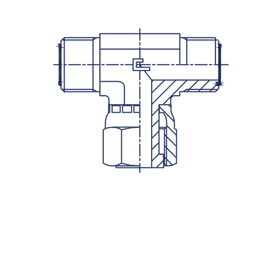 Соединение FNT D12 ORFS 13/16 (обжатая гайка)