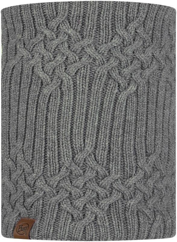 Вязаный шарф-труба с флисом Buff Neckwarmer Knitted Polar New Helle Castlerock Grey Фото 1