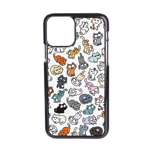 Чехол пластиковый для айфона 12 pro max "50 оттенков мяу"