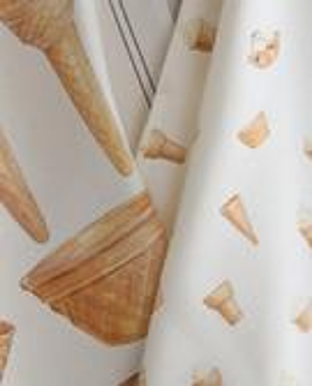 ZARA HOME НАБОР КУХОННЫХ ПОЛОТЕНЕЦ С ПРИНТОМ МОРОЖЕНОГО (2 ШТ.), ЖЕЛТЫЙ