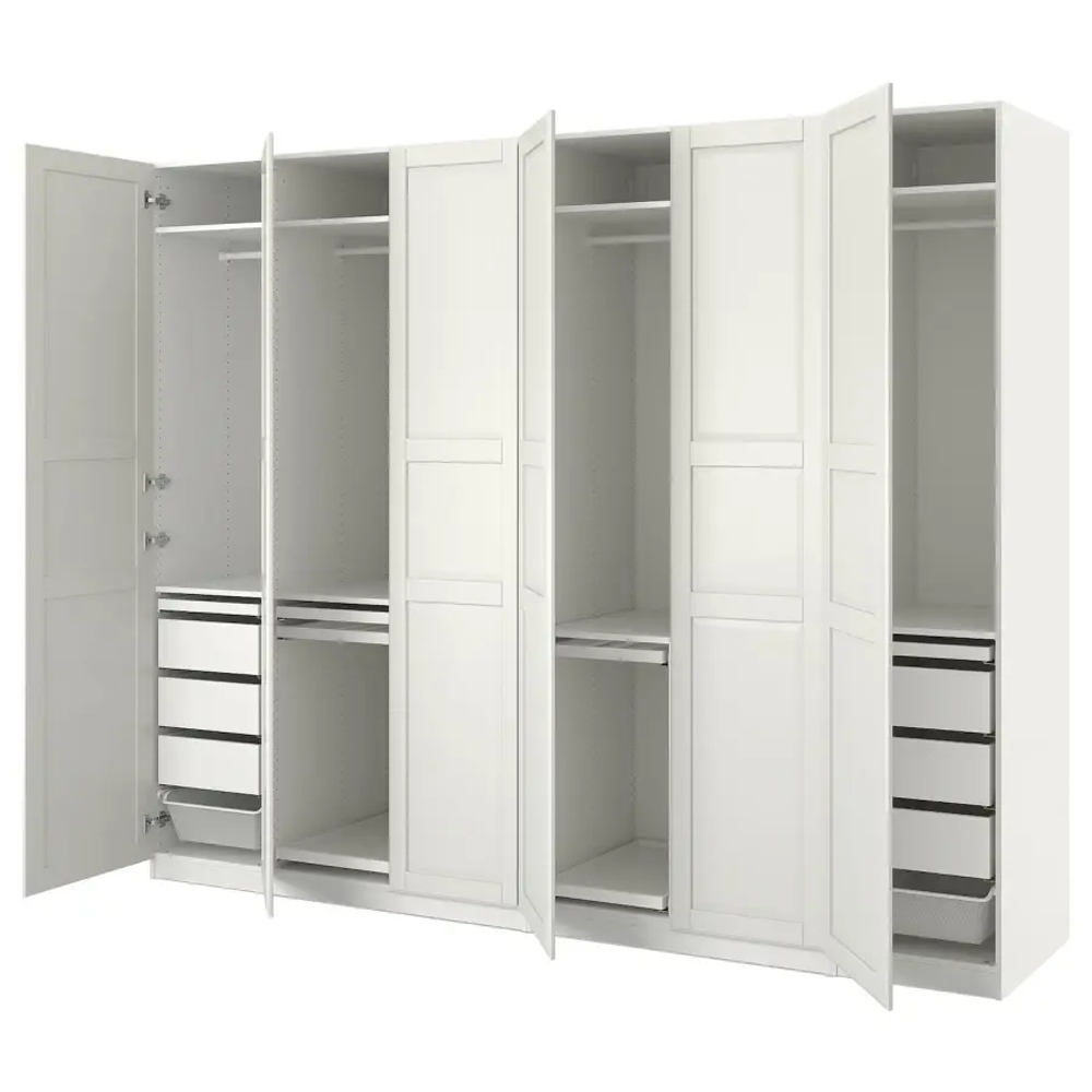 Гардероб - IKEA PAX/TYSSEDAL/ПАКС/ТИССЕДАЛЬ ИКЕА, 300x60x236 см, белый