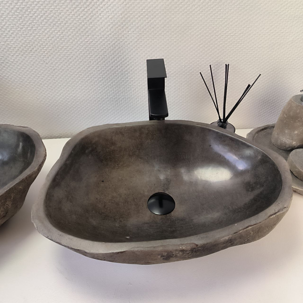 Раковина из речного камня RS63833 54*39*16 2шт 0127