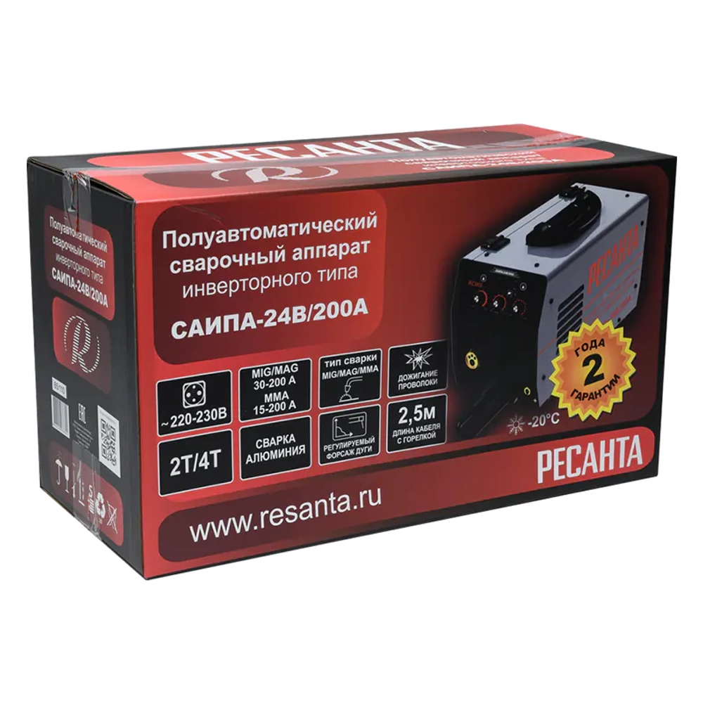 Ресанта САИПА-24В/200А сварочный полуавтомат 65/110