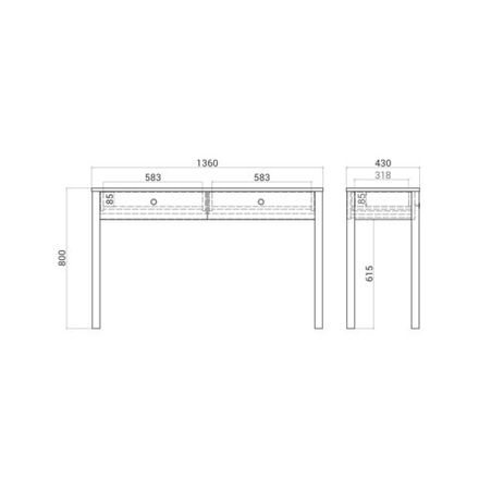 Консольный стол BERGEN BG002