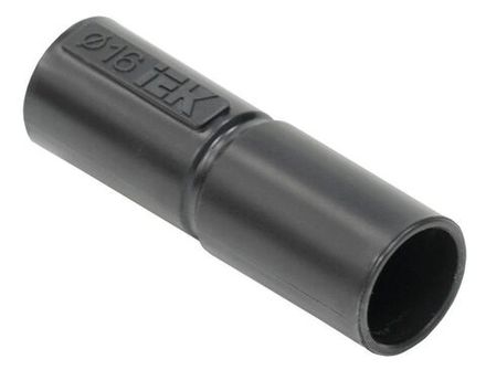 Муфта труба-труба GI16G черн. ELASTA IEK CTA10D-GIG16-K02-100