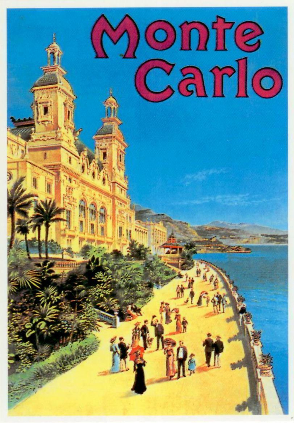 Открытка Monte Carlo размер 10,5 х 15 см