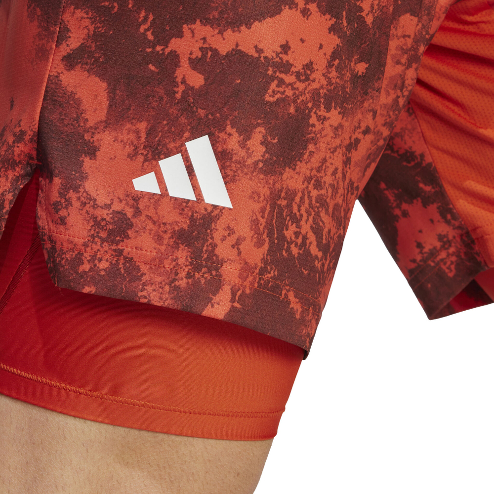 Мужские теннисные шорты adidas Paris 2N1 Shorts Men - Orange, Black