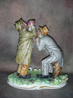 Статуэтка. Фарфор. Навеселе. Capodimonte. Италия