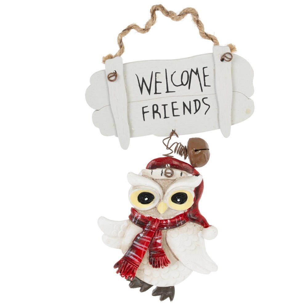 GAEM Изделие декоративное подвесное "Сова", L10 W0,5 H20 см, 4в.