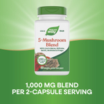 Nature's Way, смесь из 5 грибов, 60 капсул