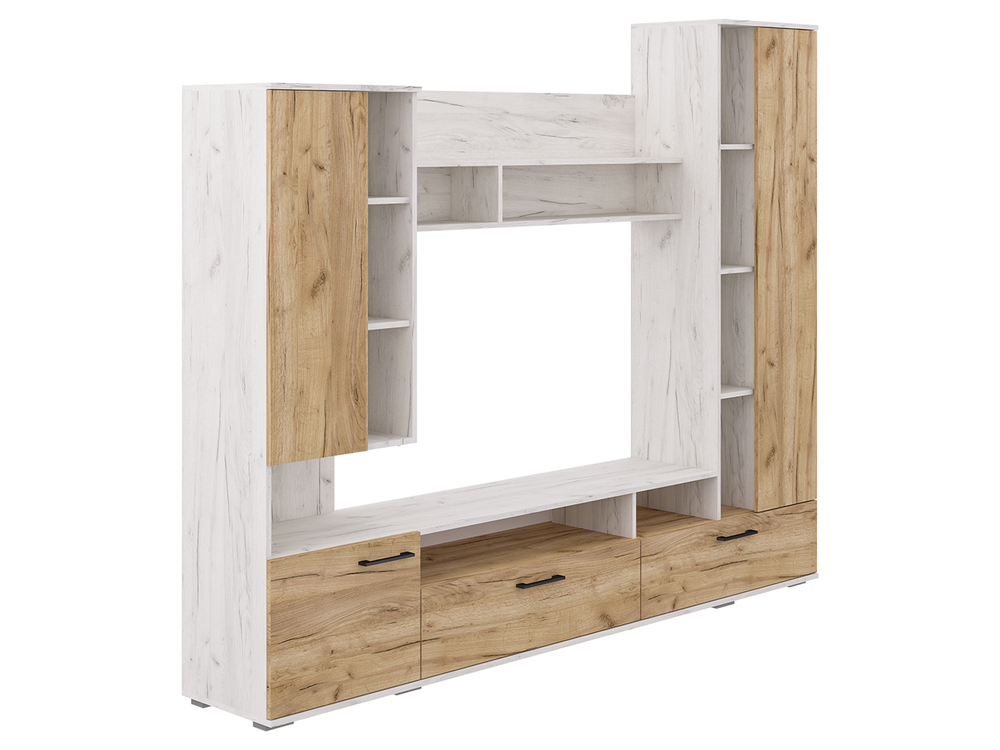 Гостиная Калипсо Крафт светлый/Крафт золотой