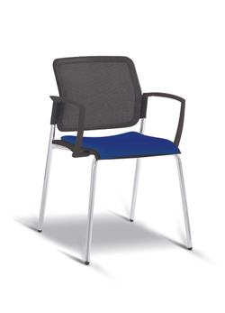 Movie стул со спинкой-сеткой и мягким сиденьем