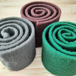 Скотч-брайт 1 м Ultra Fine P1500 темно-серый RoxelPro Шлифовальный войлок