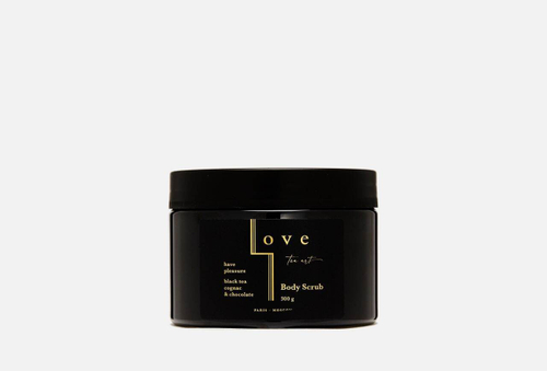 Love Tea Art Скраб для тела и рук Чёрный чай, Коньяк и Шоколад 300 гр