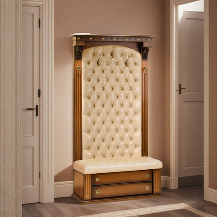 Прихожая с ящиком Тауэр 1/1 Орех Беж