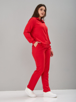 Костюм с брюками КБфп-584/красный-н