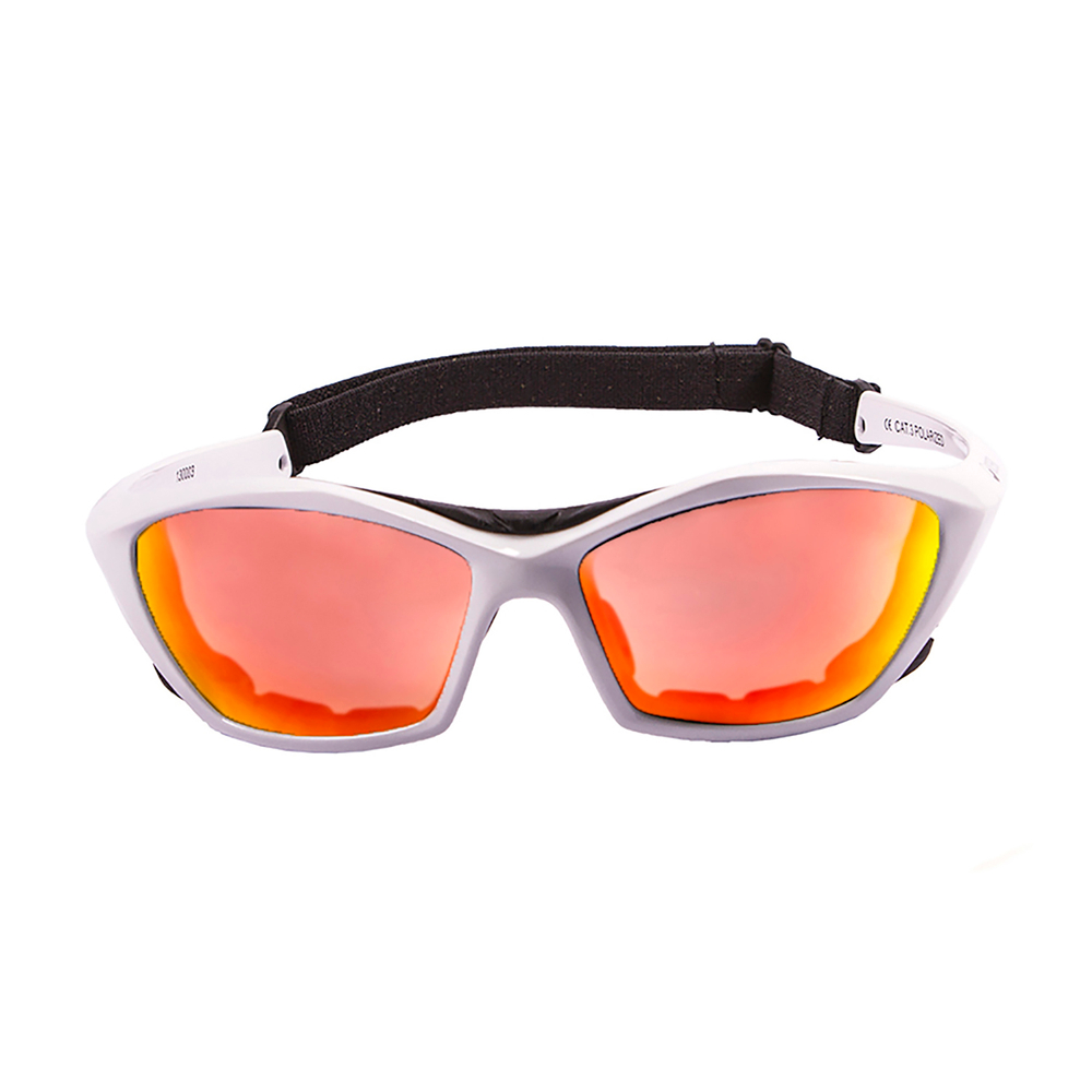 Спортивные очки OCEAN Lake Garda White / Revo Orange Polarized lenses