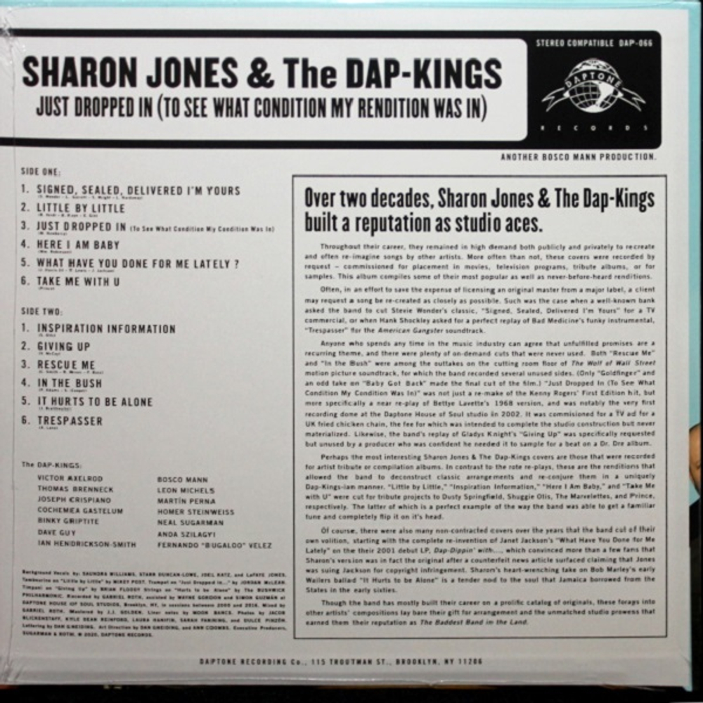 Sharon Jones & The Dap-Kings / Just Dropped In (To See What Condition My Rendition Was In) (LP)