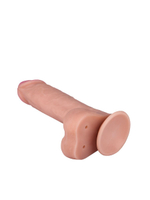 Фаллоимитатор на присоске из реалистичного материала неоскин - 21 см. (Цвет: телесный)