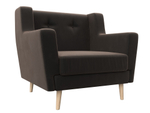 Кресло Брайтон, Коричневый, Велюр, 108868