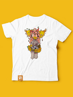 Детская футболка с принтом Gold (Размер: 152-158) (Цвет: белый)