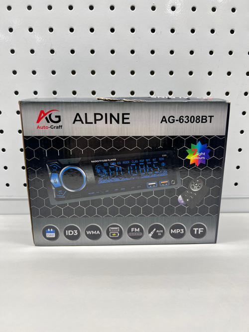 ALPINA.Graff / Ag-6308BT магнитола 12V / Автомагнитола (1 DIN)