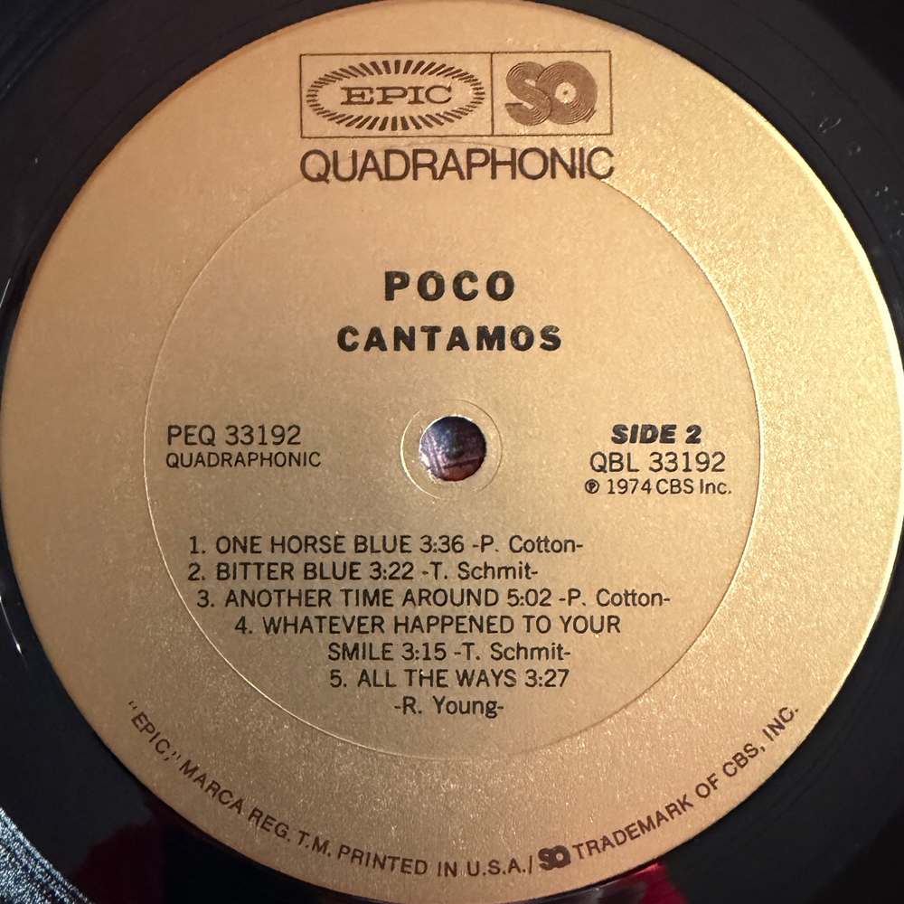 Poco ‎– Cantamos (США 1974г.) Т