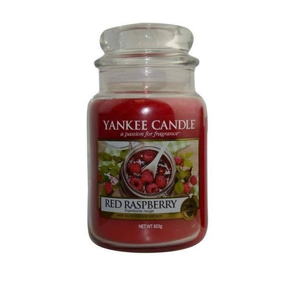 Свеча Красная малина, большая